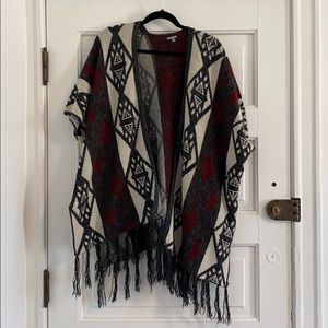 Oversized Aztec cardigan